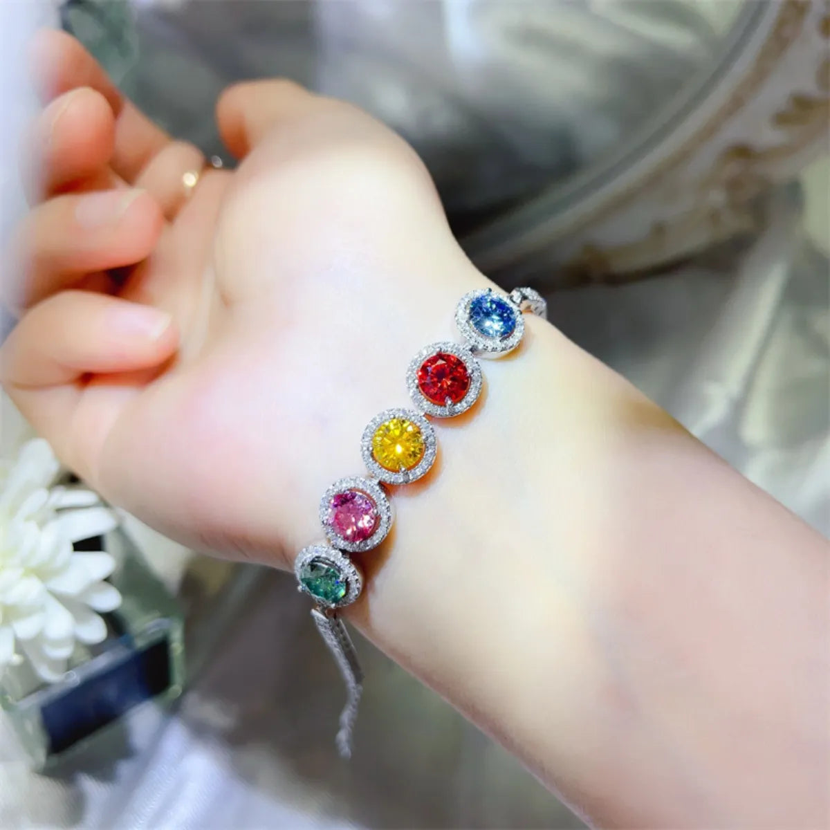 5 Carat 925 Sterling Silver Moissanite Bracelet - Fashorio
