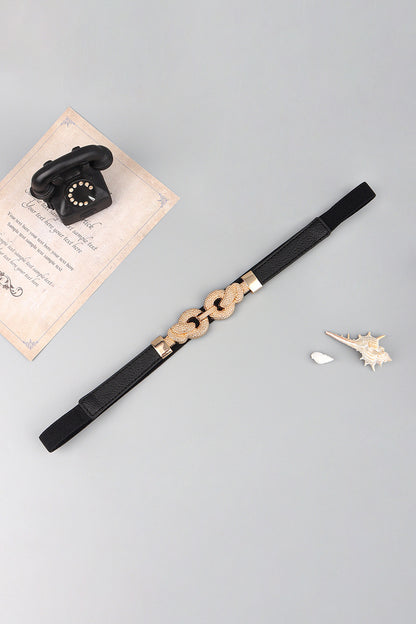 Zinc Alloy Buckle PU Leather Belt - Fashorio
