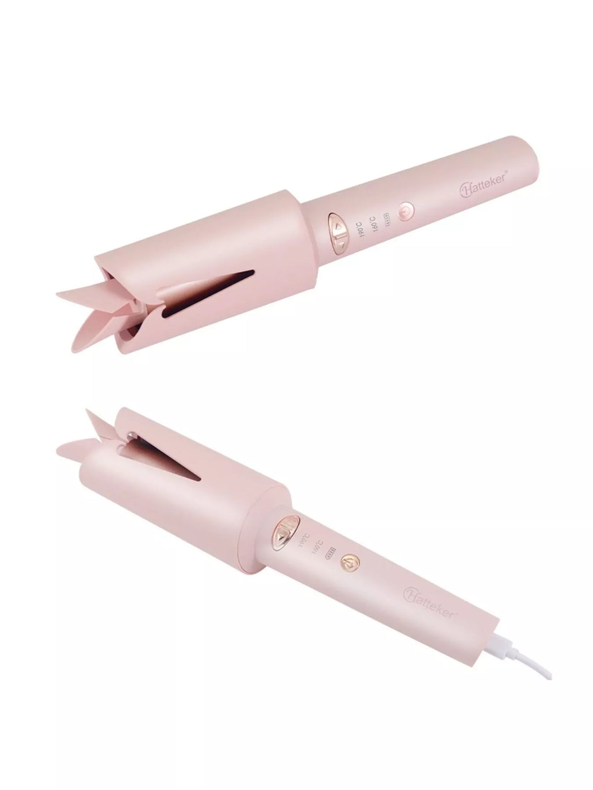 Curling iron charging port detail