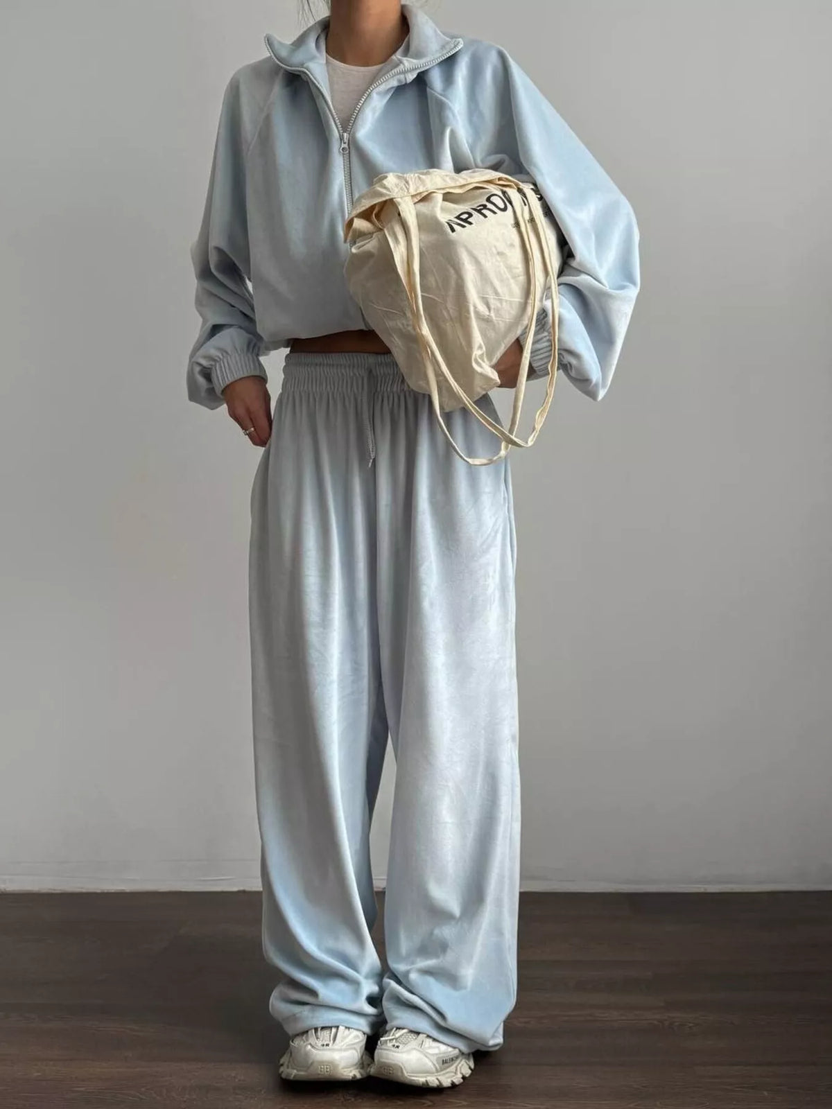 Zip Up Long Sleeve Jacket and Pants Set, view 12