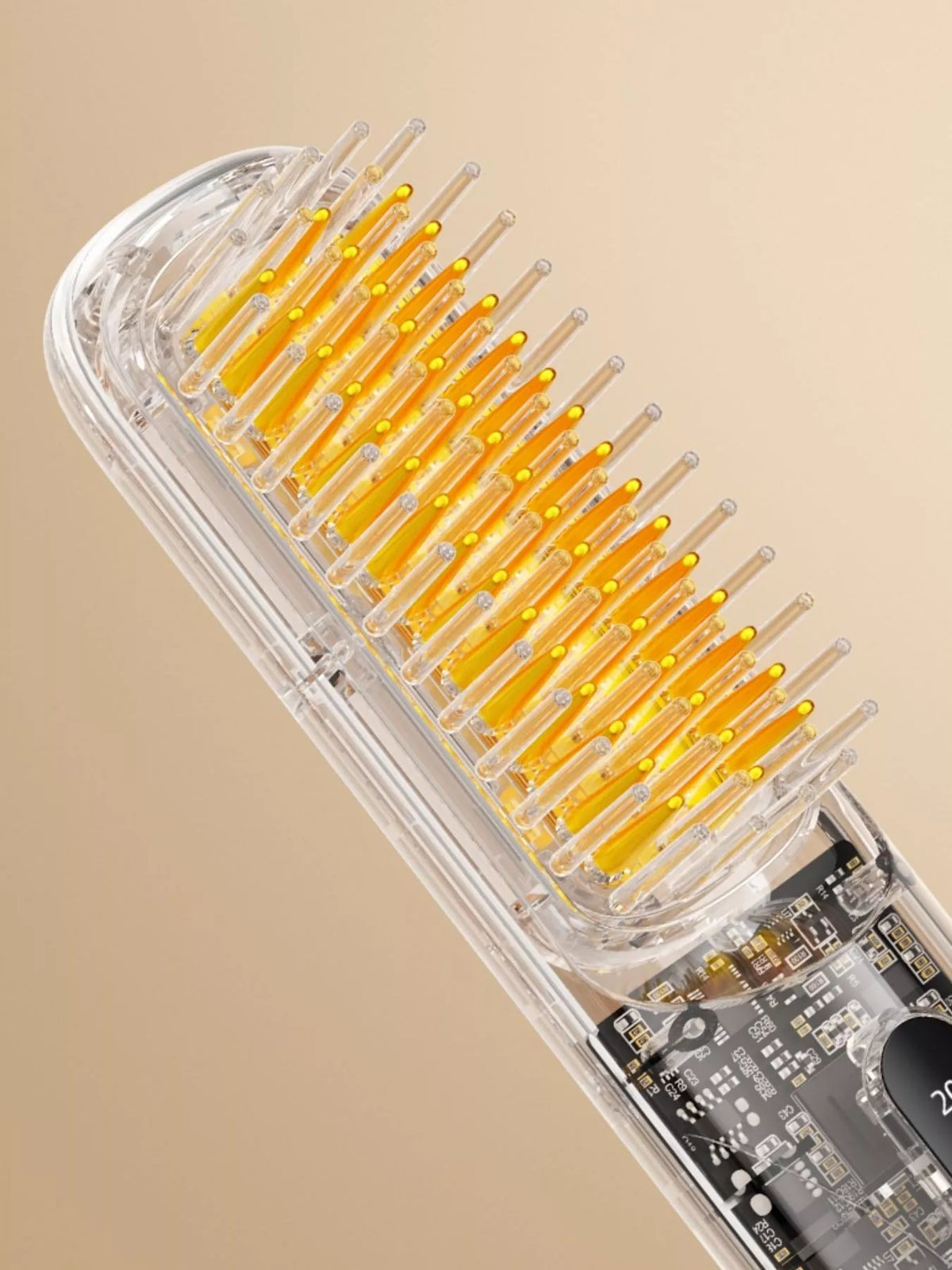 Straightening comb control panel