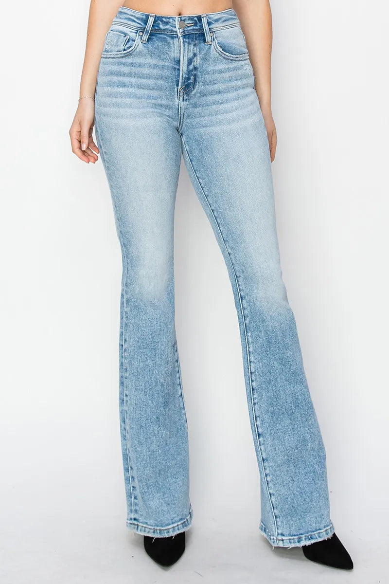 RISEN High Rise Bootcut Jeans - Fashorio