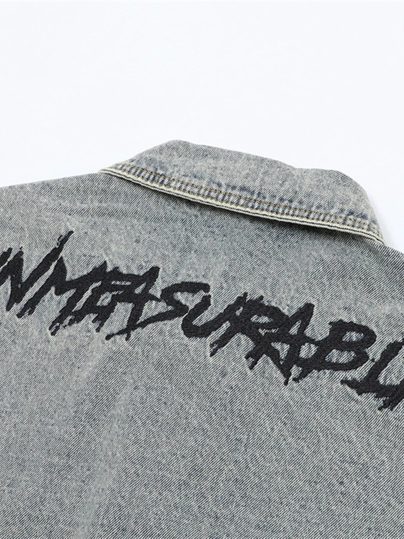 Men's Raw Hem Long Sleeve Denim Jacket - Fashorio