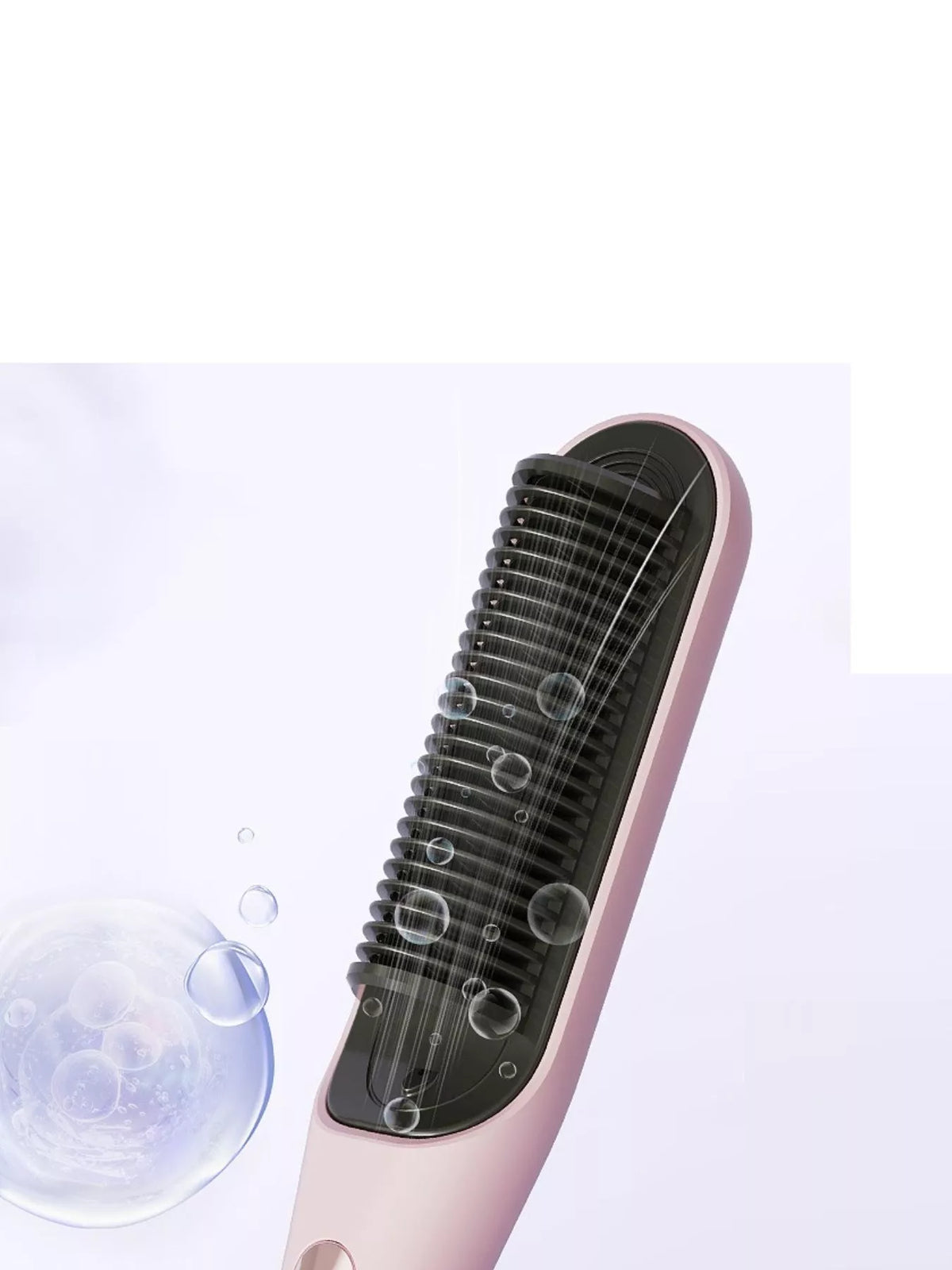 Straightening comb control button detail
