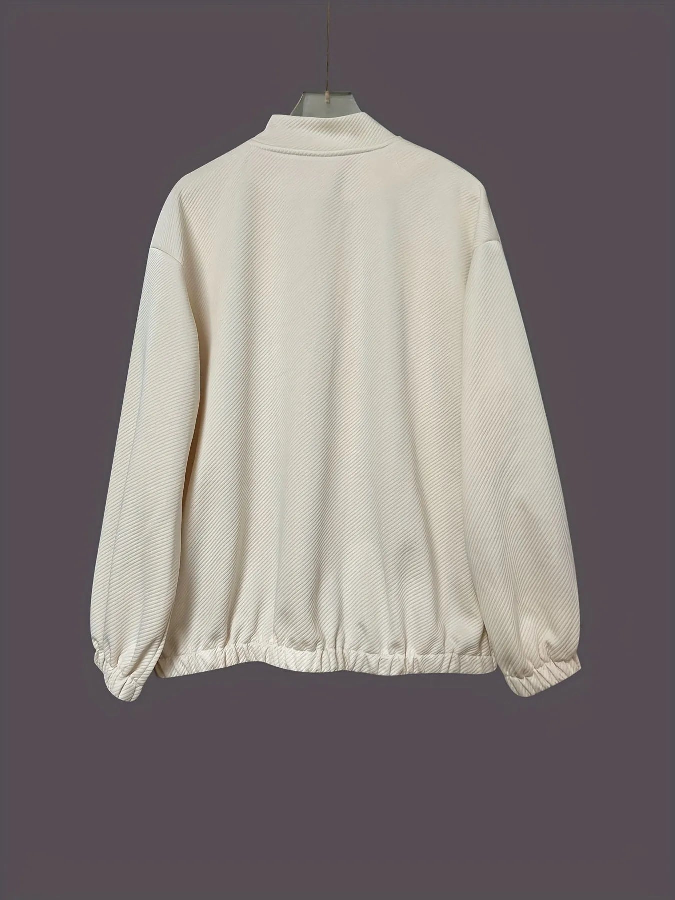 Oversized Button Up Long Sleeve Jacket – Casual Outerwear - Fashorio