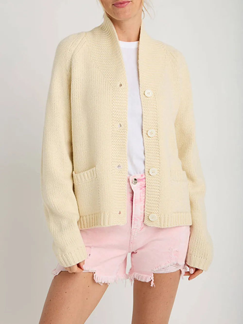 Lobster Button Up Long Sleeve Cardigan Black - Fashorio