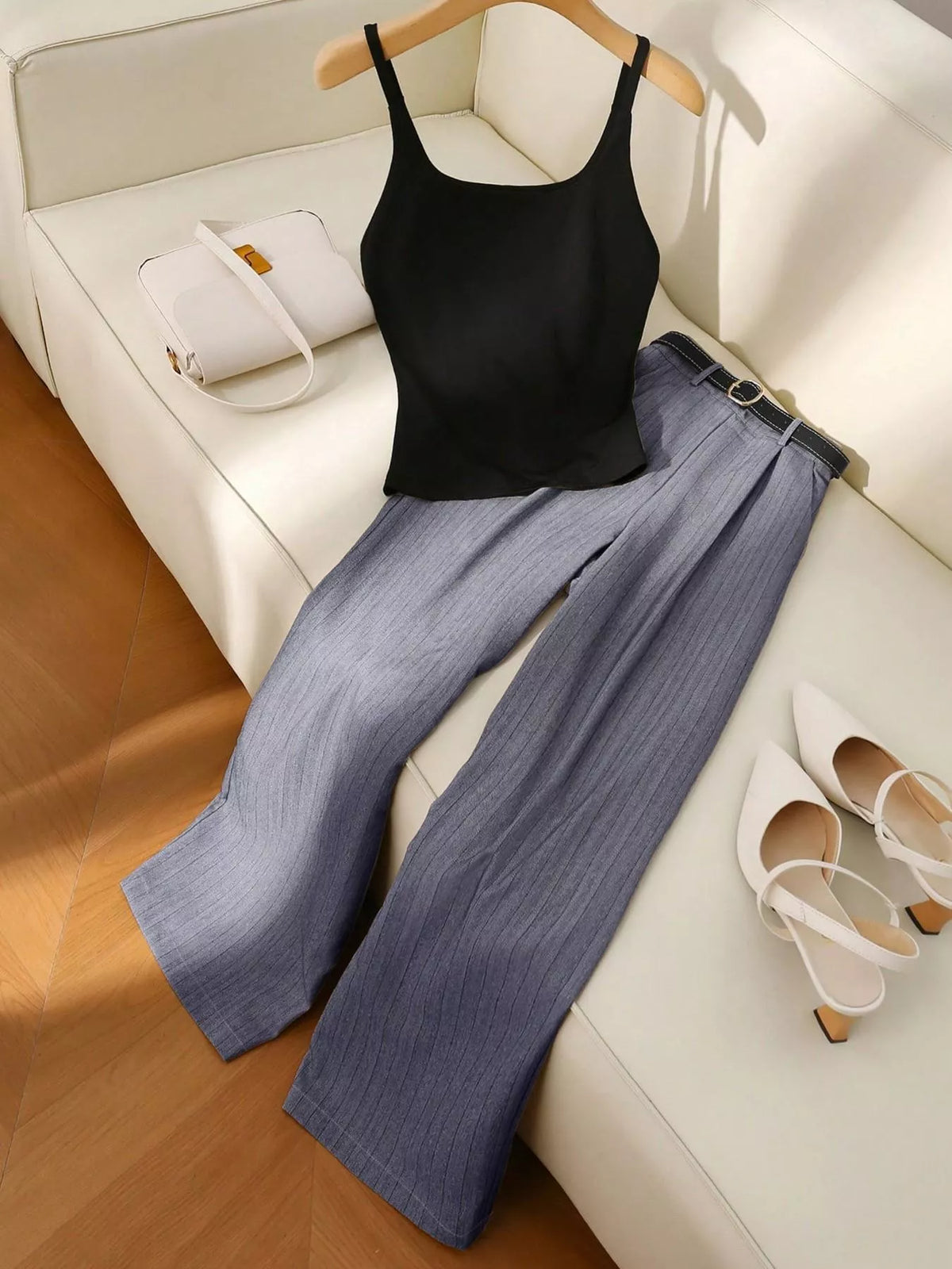 Wide leg matching set profile
