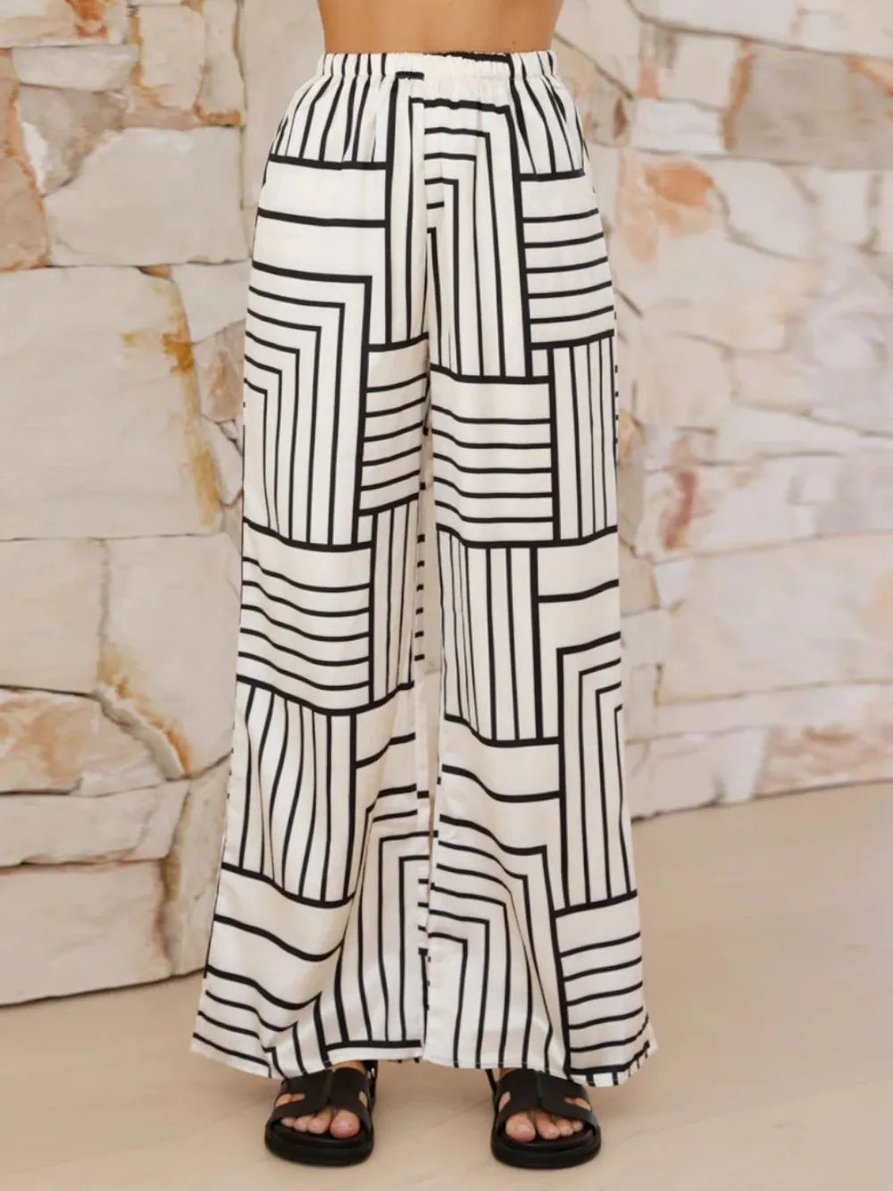 Button down pants set detail