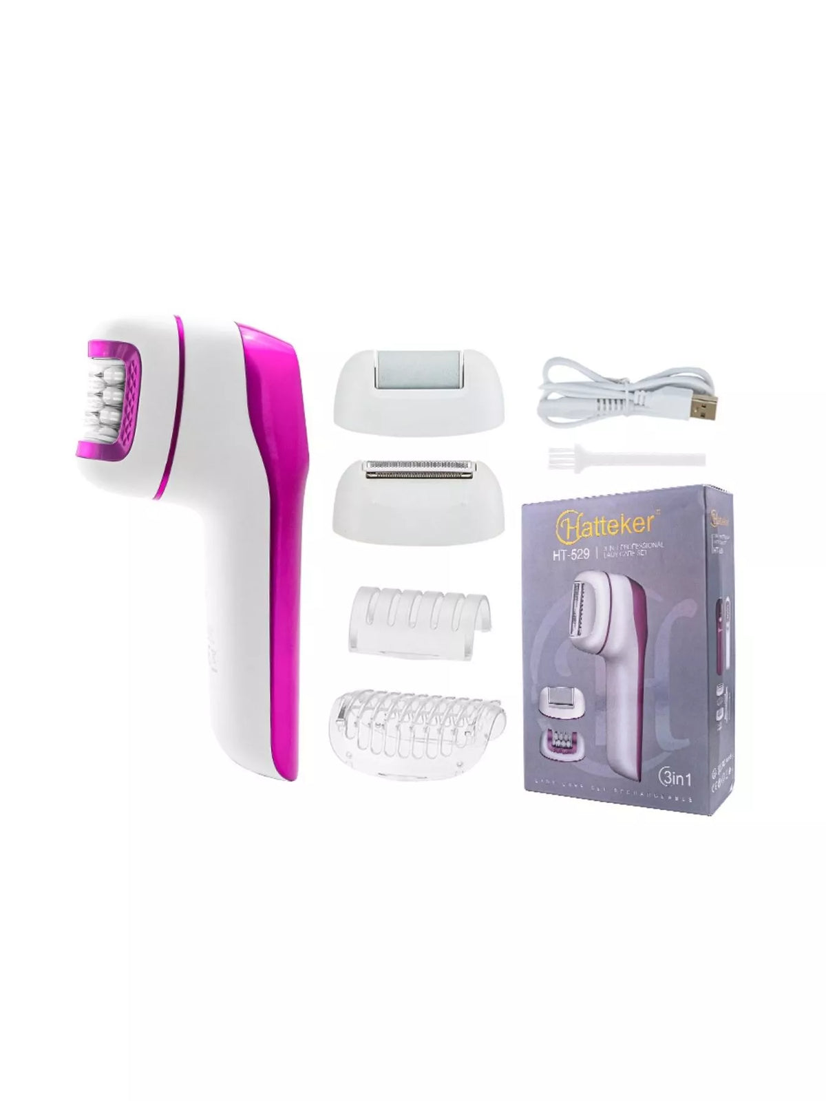 Epilator held in hand