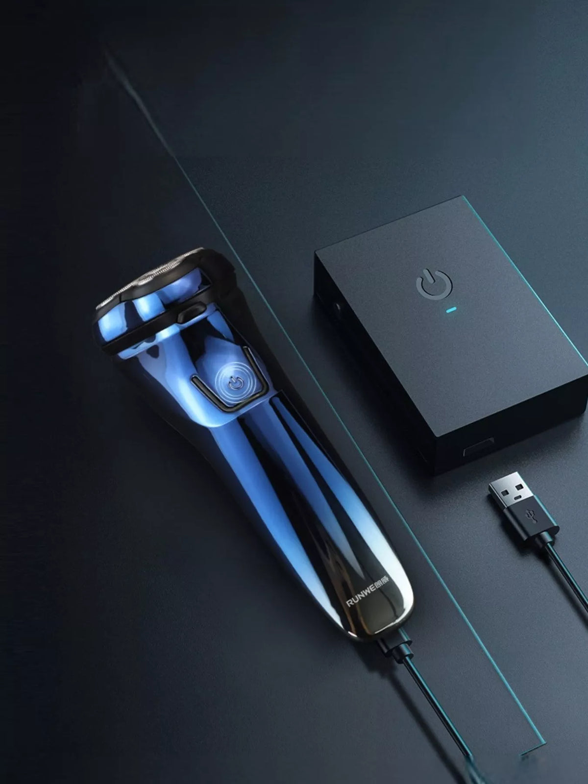 Waterproof shaver held in hand