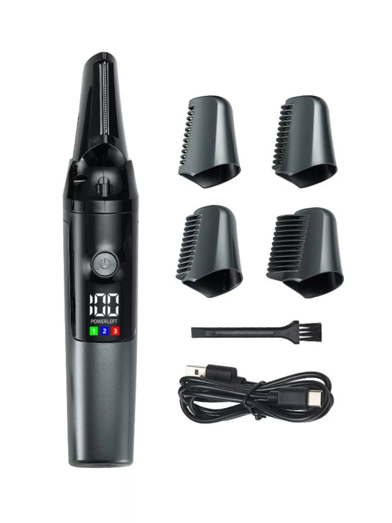 Black multifunctional hair removal trimmer front view