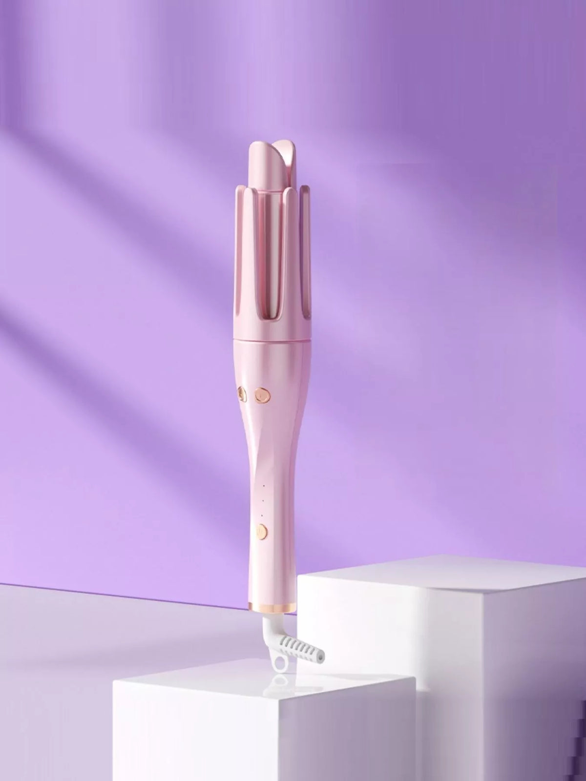 Rotating ceramic curler display panel