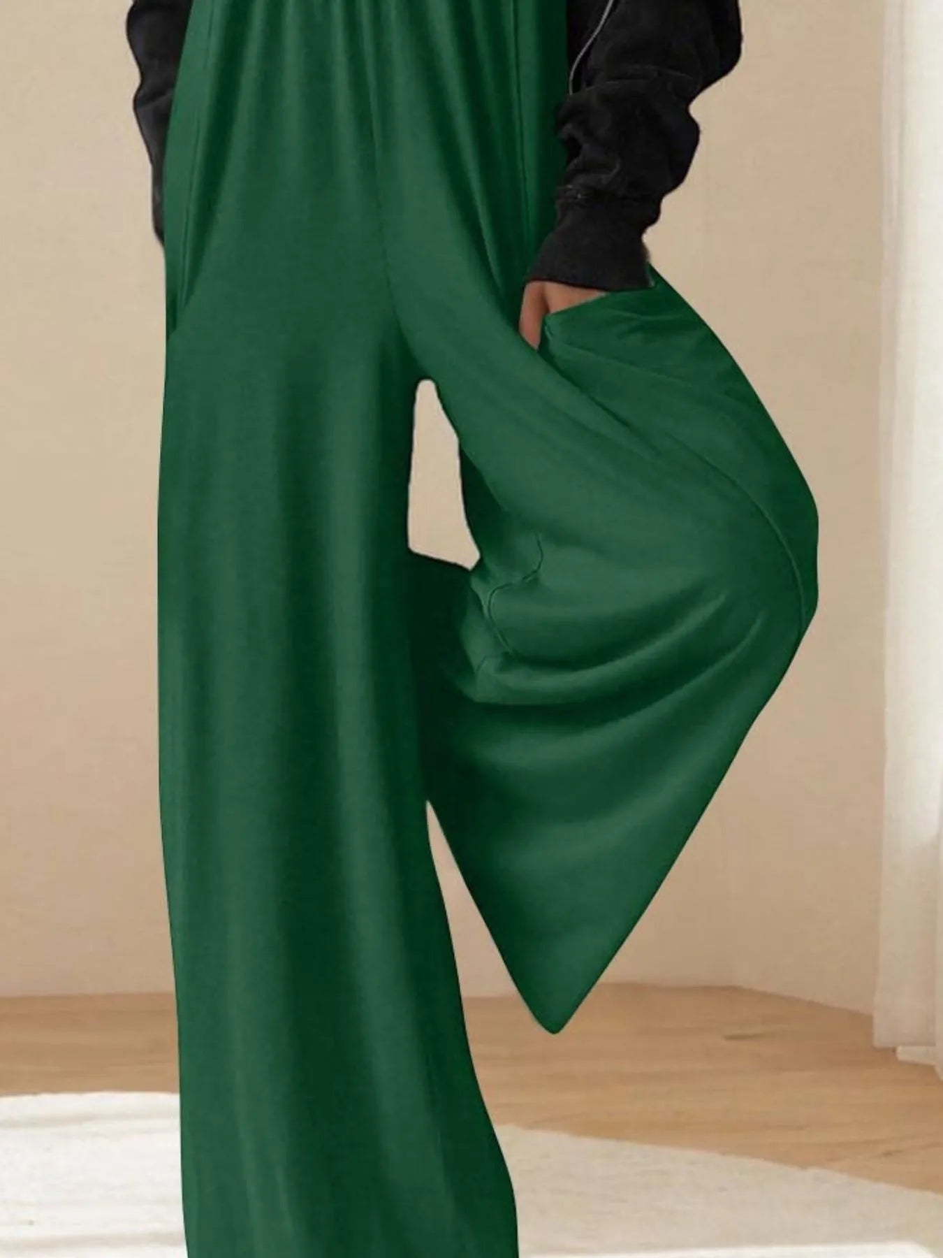 Spaghetti Strap Wide Leg Jumpsuit - Fashorio