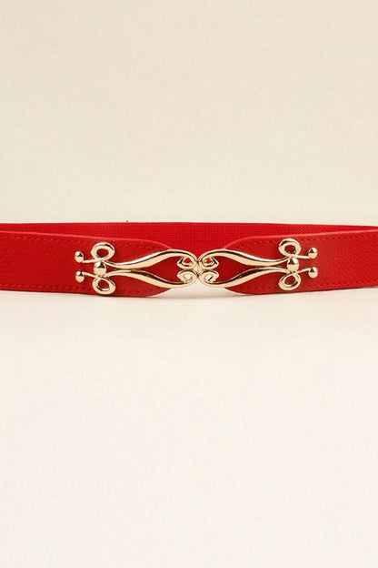 Alloy Buckle Elastic Belt - Fashorio