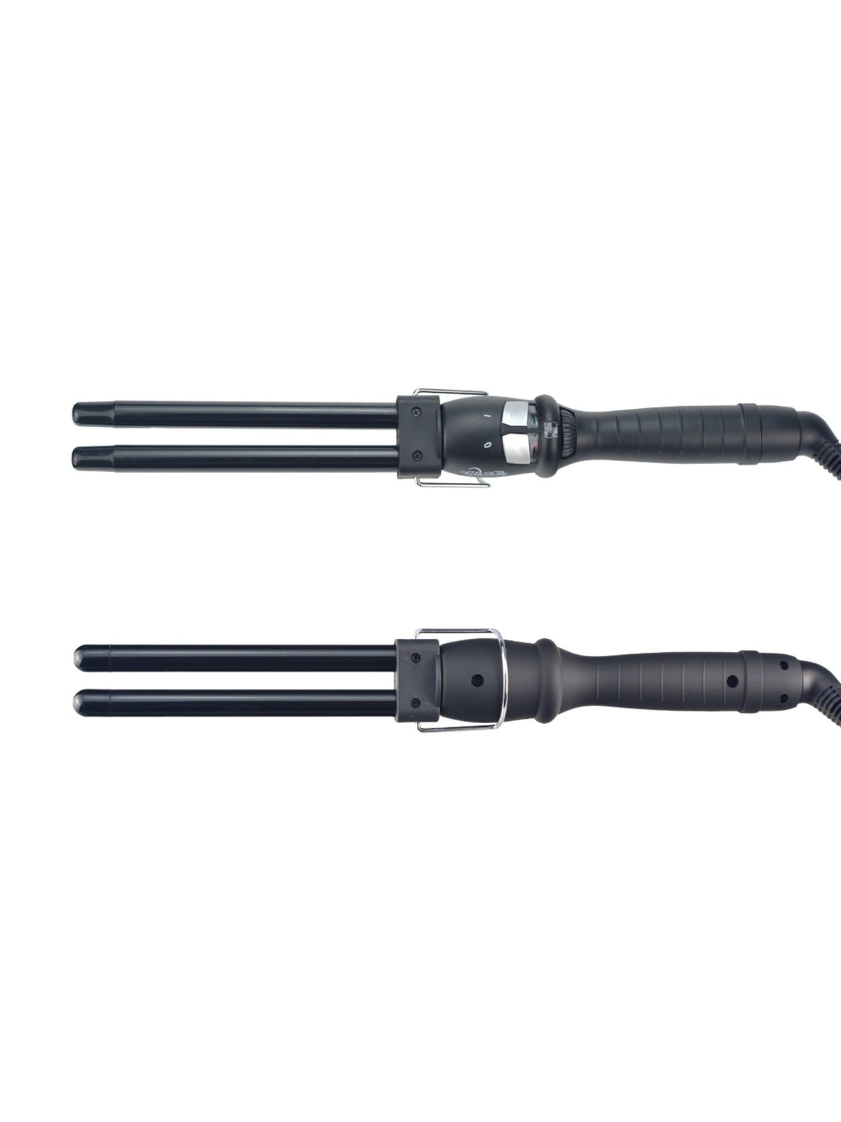 Curling iron held in hand
