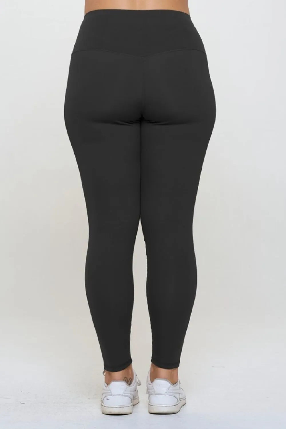 Yelete Full Size Fleece Lined High Waisted Leggings - Fashorio