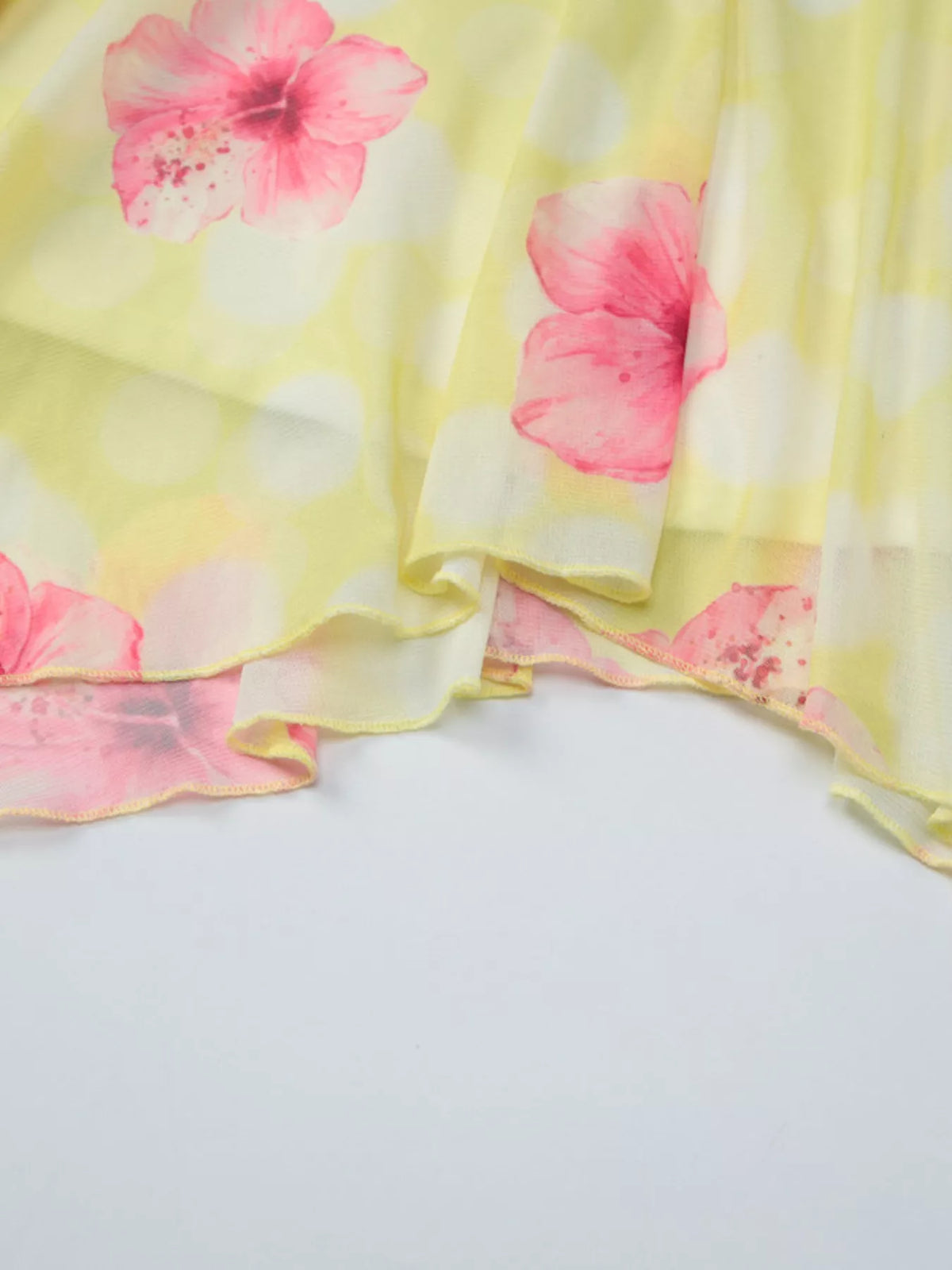 Sable floral mini dress side profile detail