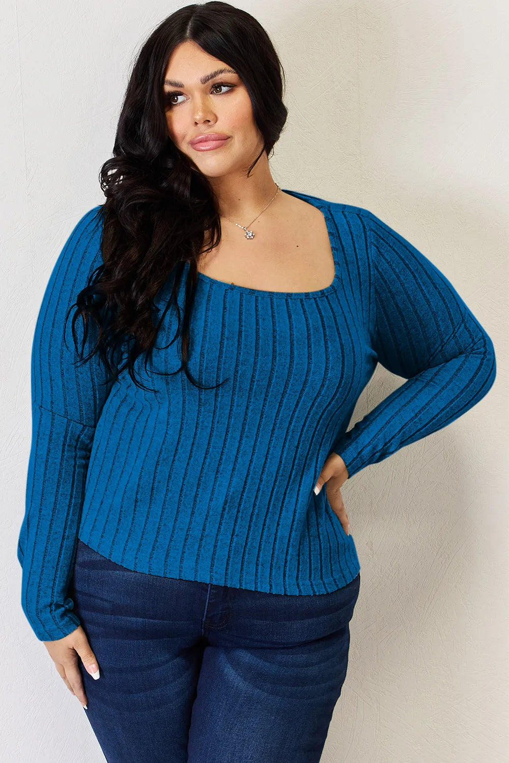 Long sleeve top seated pose