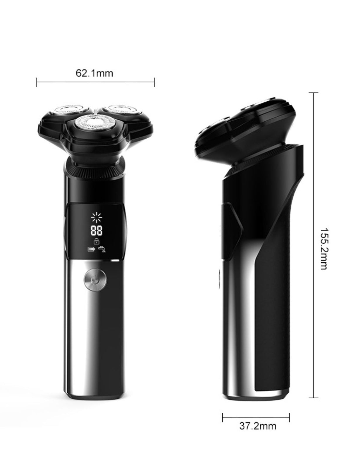 Rotary shaver full product view