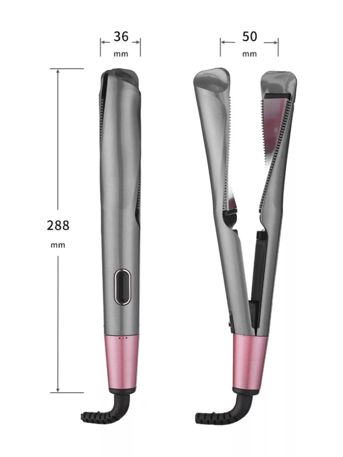 Styled result from the 2 in 1 iron