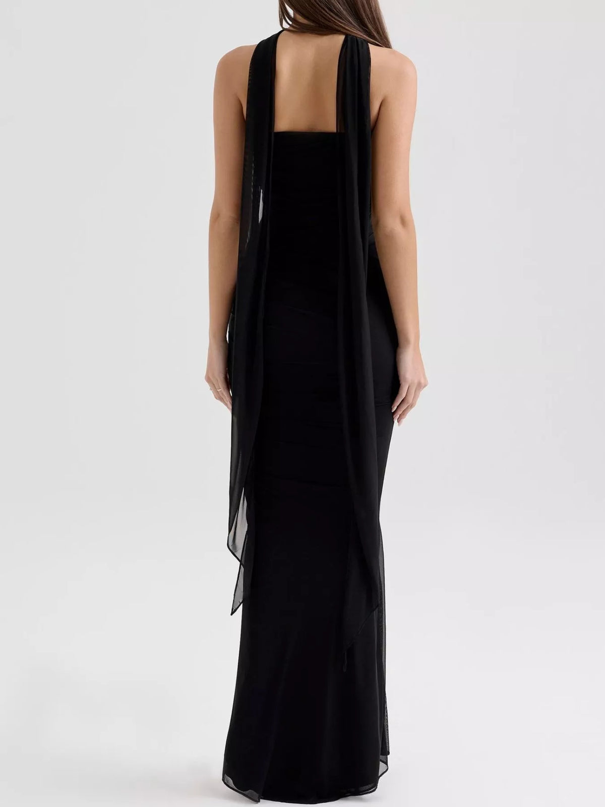 Ruched two piece maxi set full look