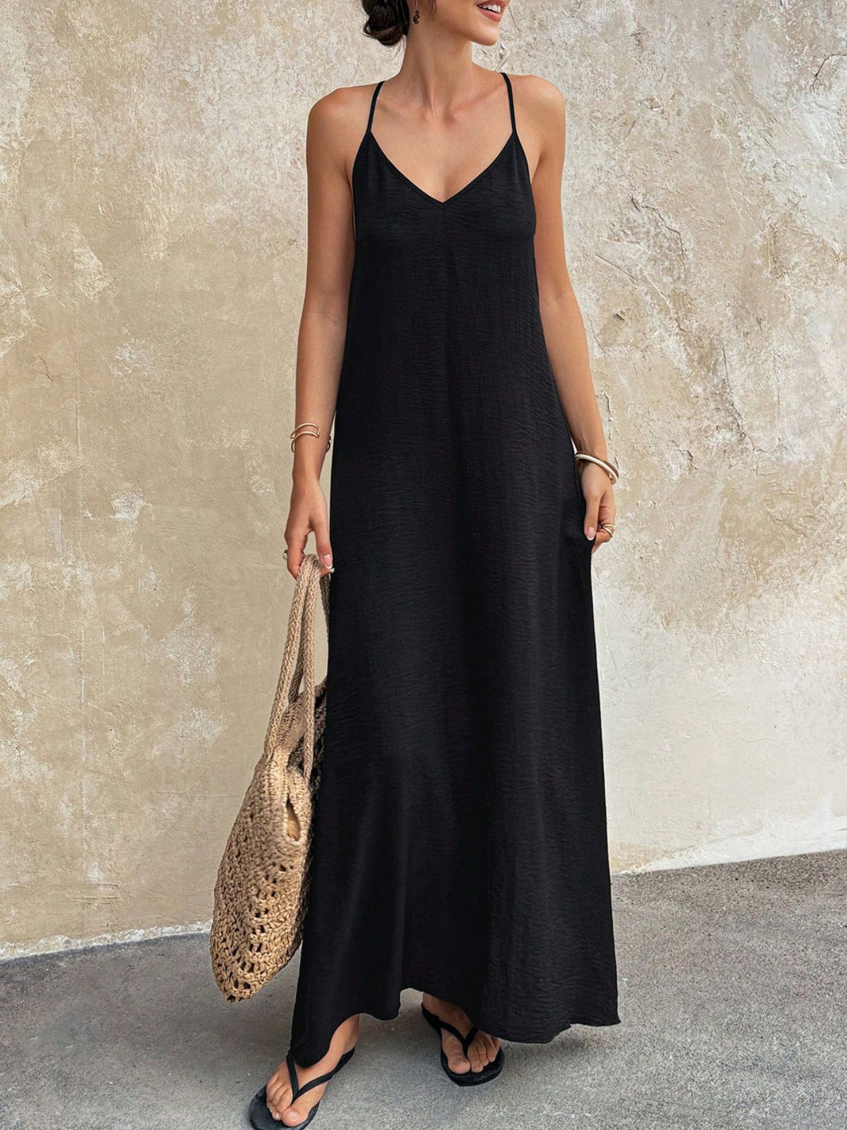 Full length maxi cami dress