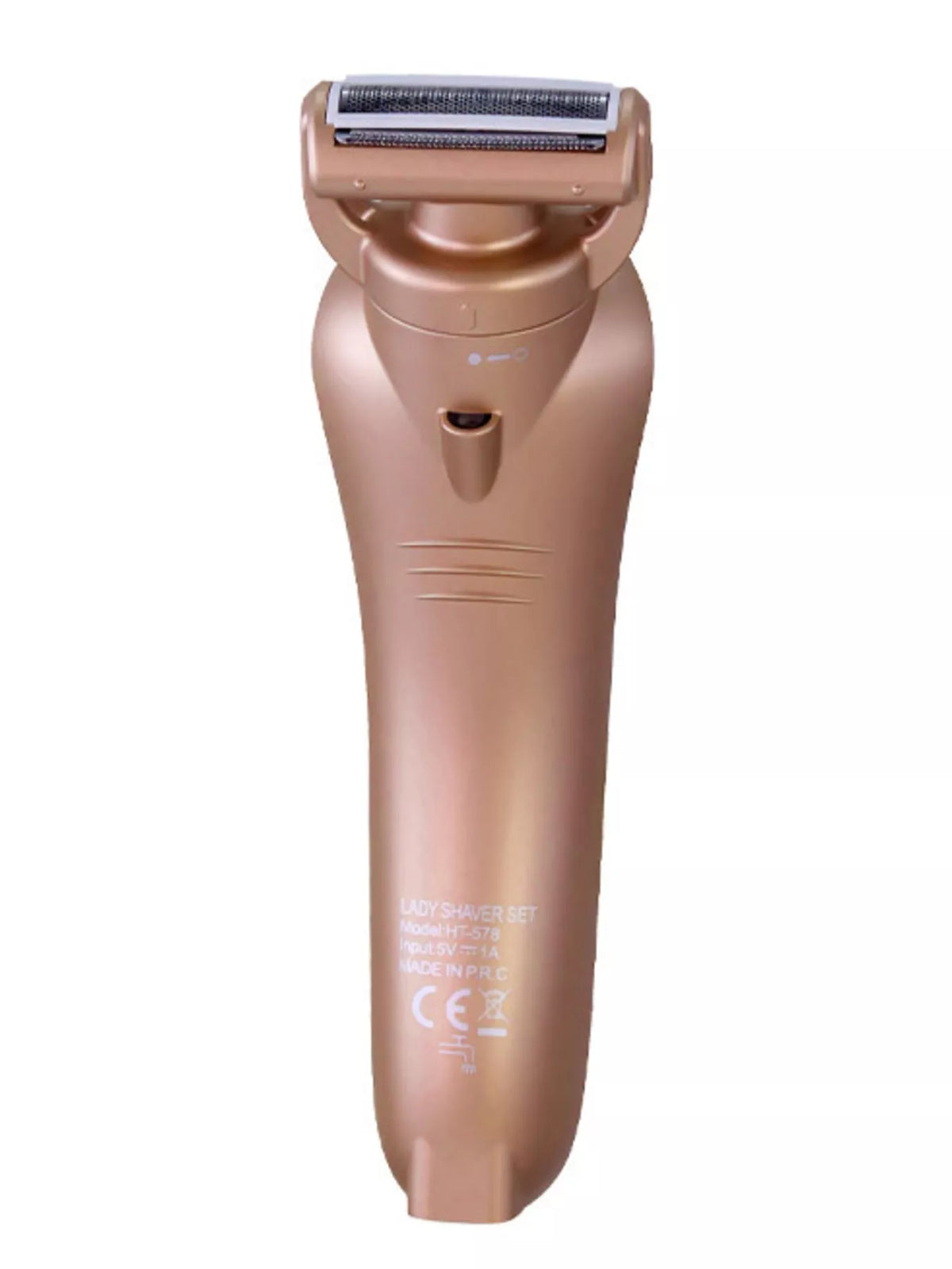 Epilator held in hand for scale