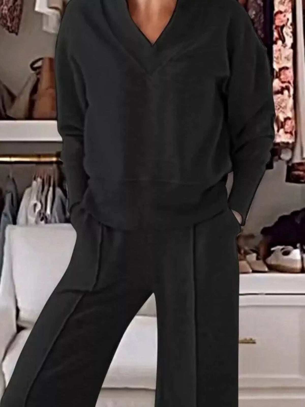 Cozy plus size set styling