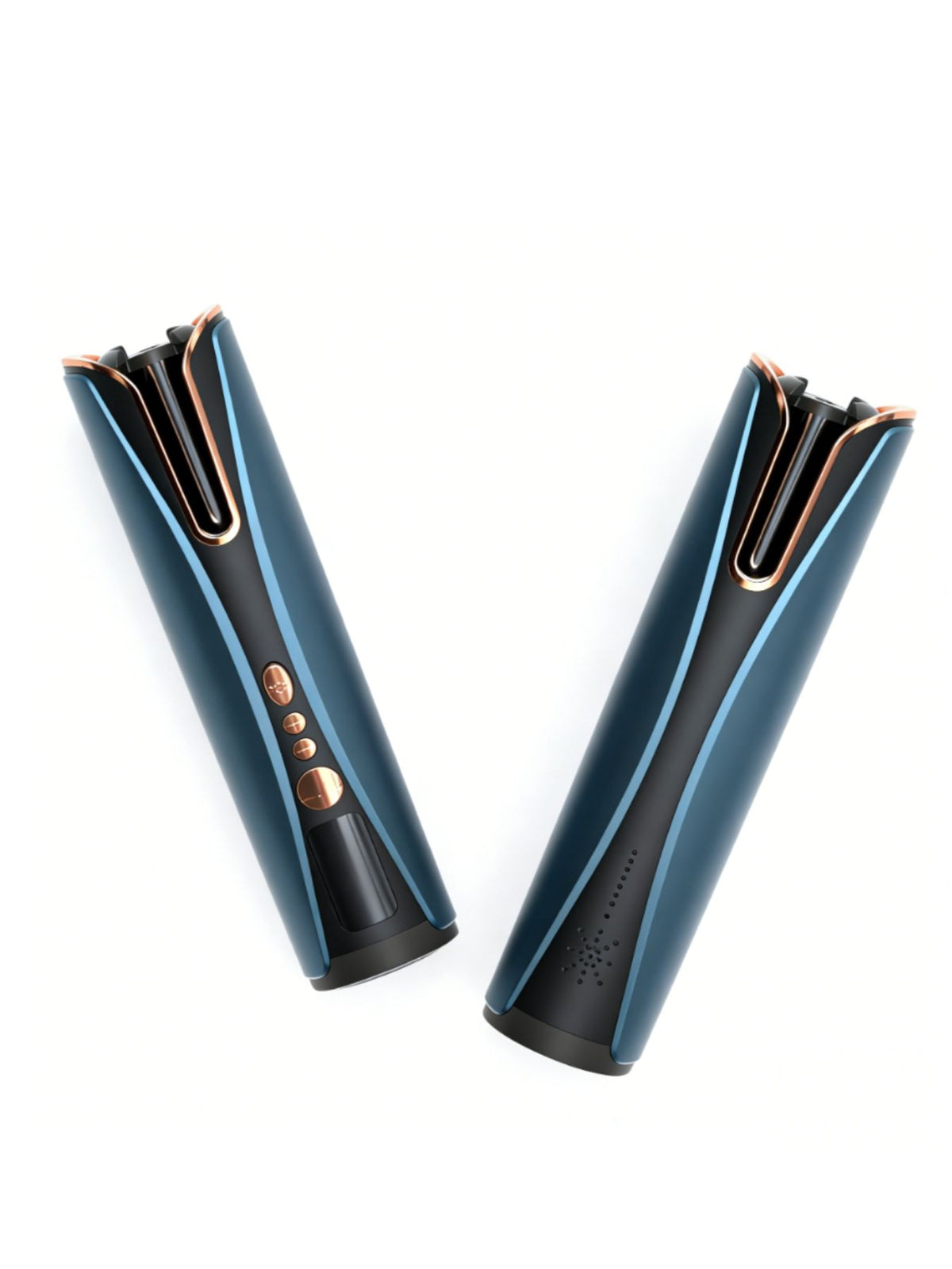 Automatic hair curler held in hand