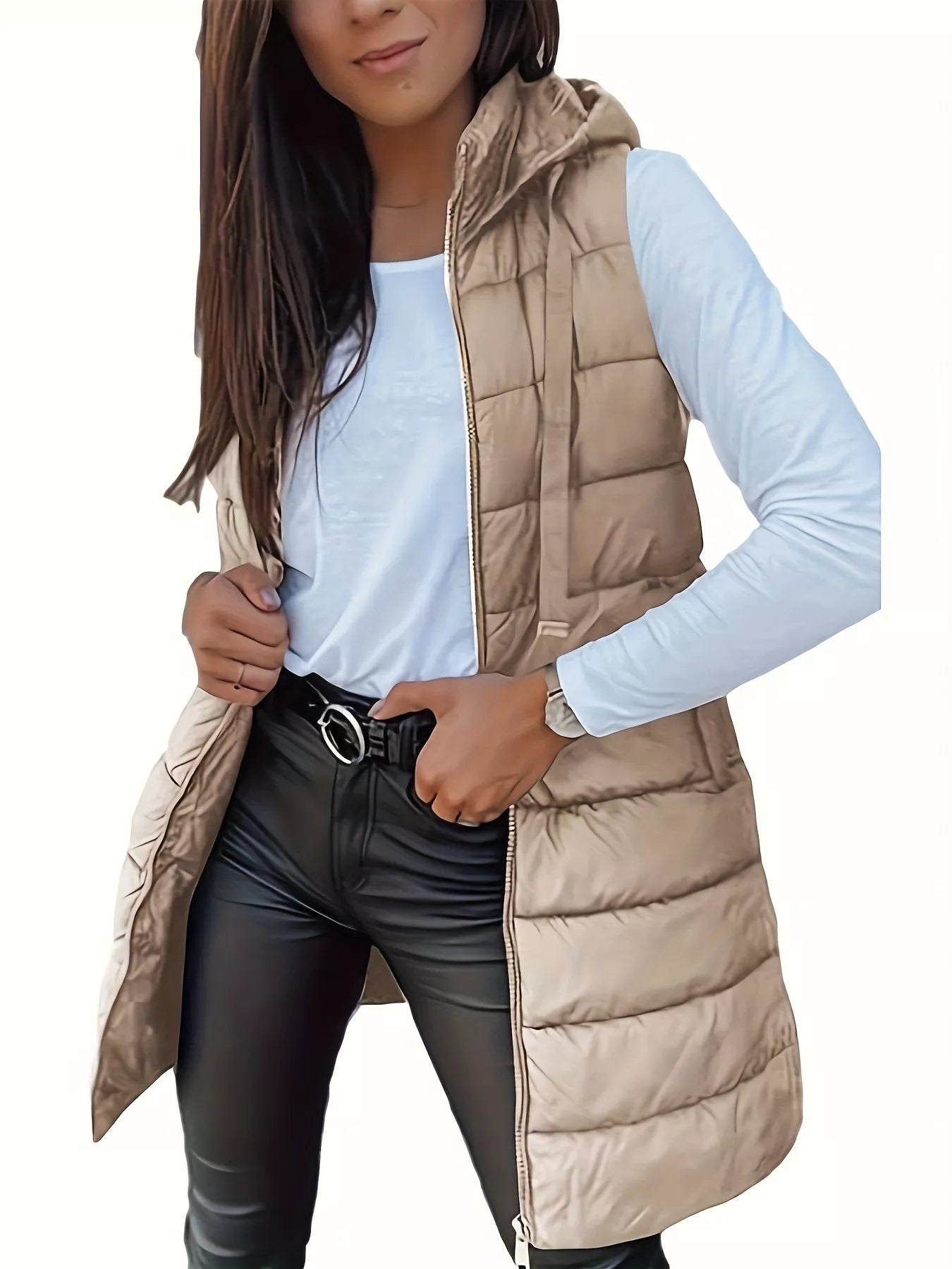 Zip Up Hooded Winter Coat - Fashorio