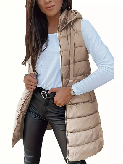 Zip Up Hooded Winter Coat - Fashorio