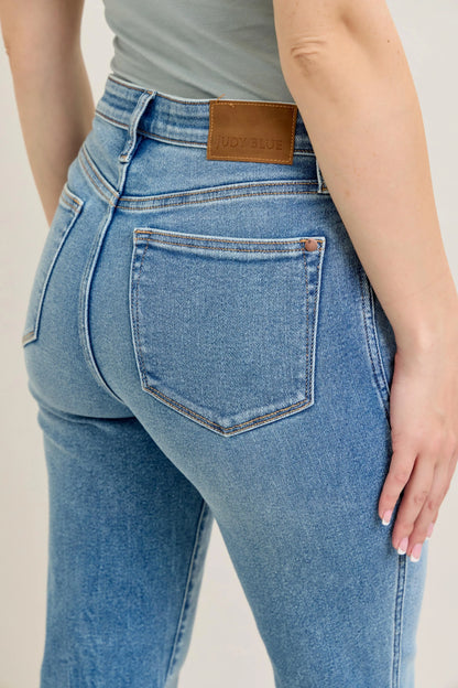 Judy Blue Full Size Hw Vintage Straight Jeans Plus Size - Fashorio