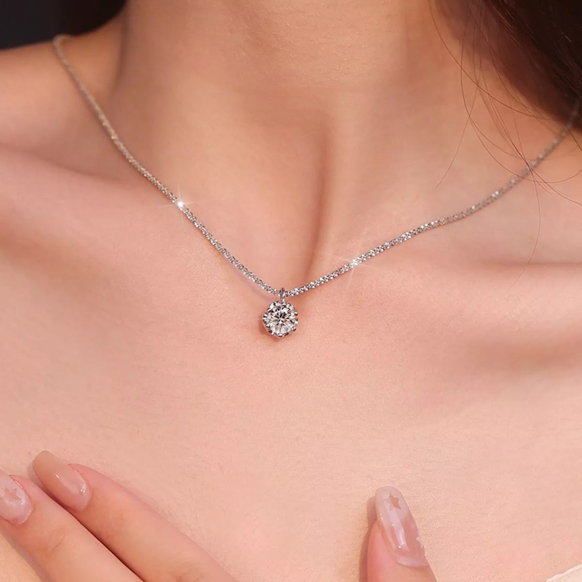 Sterling silver necklace with the matching box