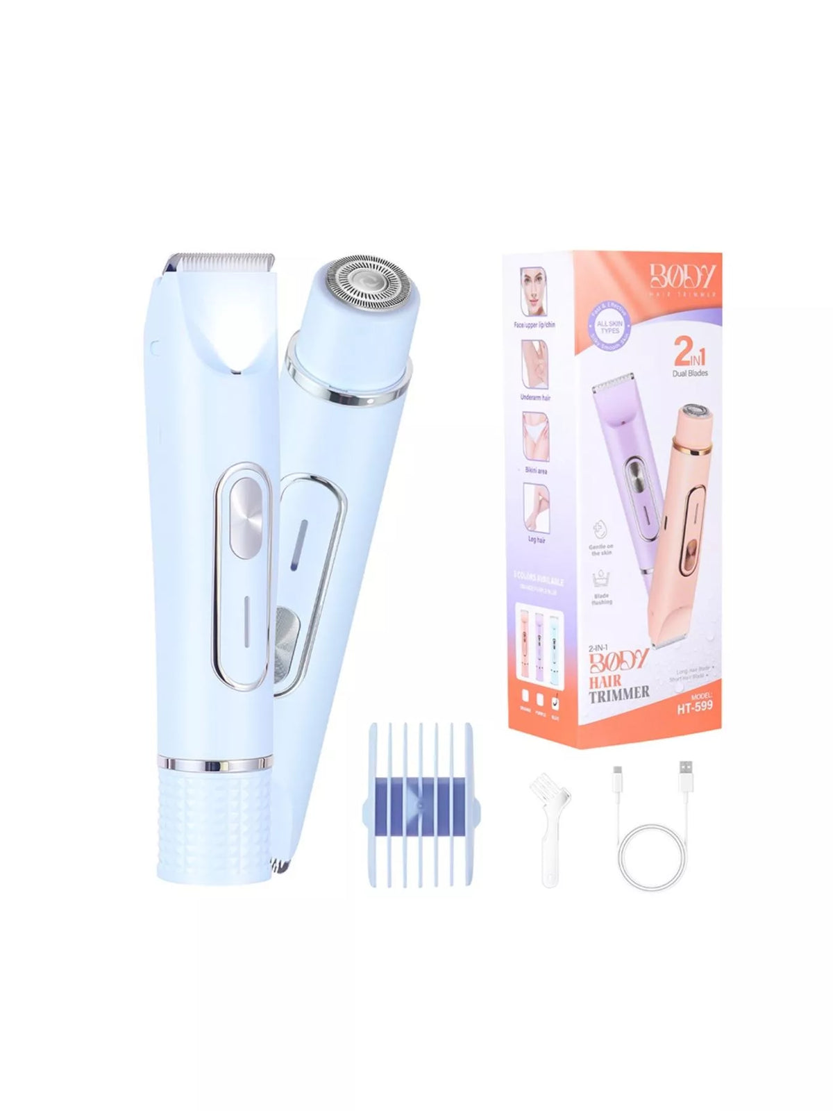 Epilator charging port