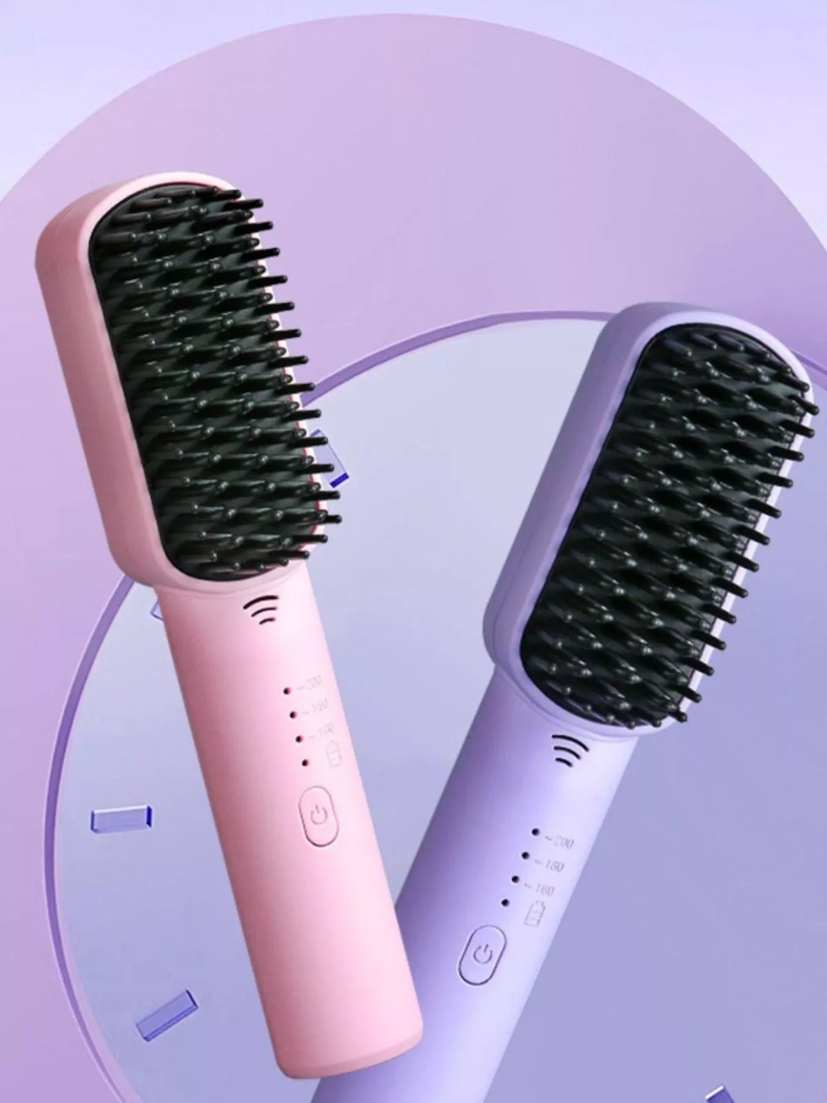 Straightening comb handle and controls