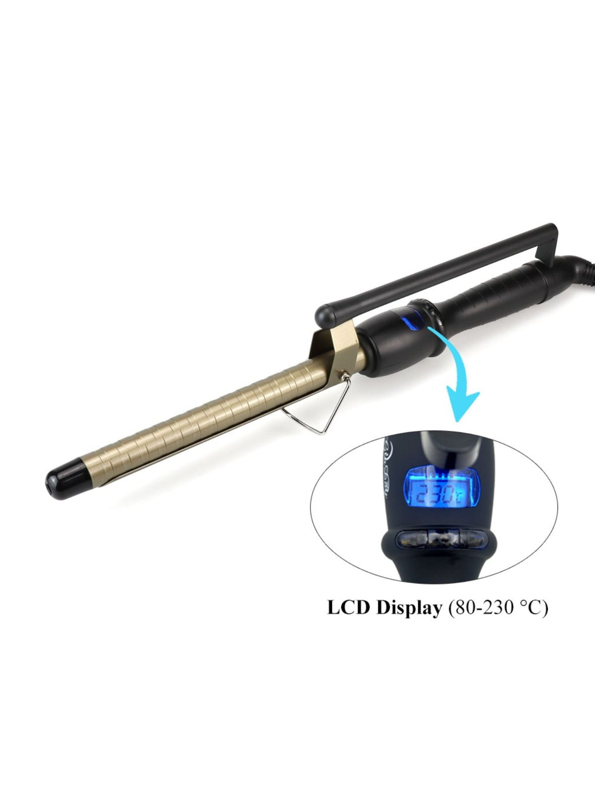 Curling iron ceramic barrel detail