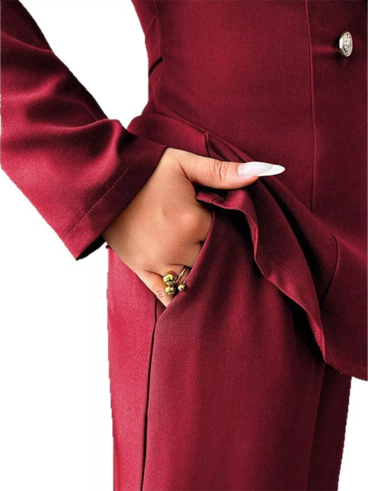 Coordinated blazer set full look