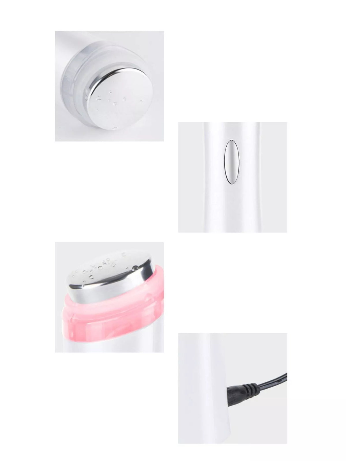 White facial device control button detail