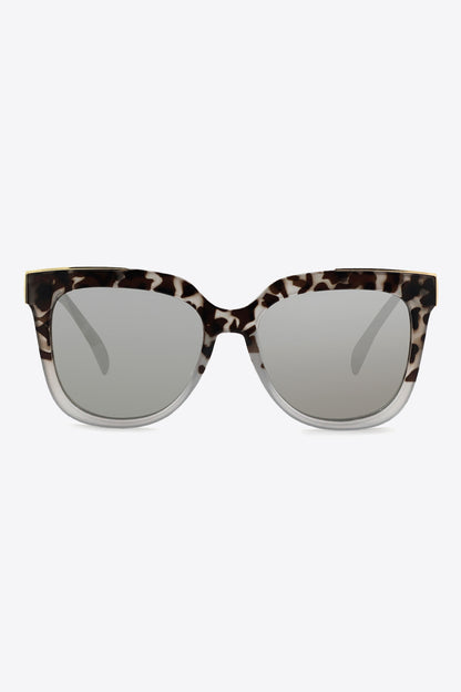 Tortoiseshell Polycarbonate Frame Full Rim Sunglasses - Fashorio