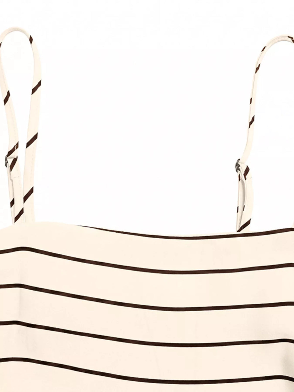 Striped maxi dress fabric and stripe detail