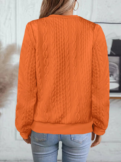 Texture Zip Up Long Sleeve Jacket - Fashorio