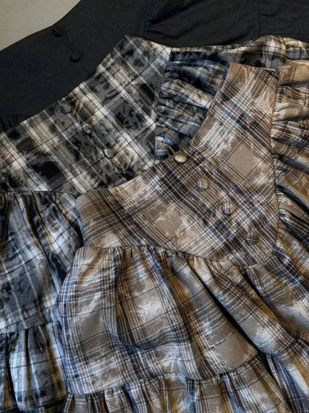 Lantern Sleeve Shirt and Ruffled Skirt Set, view 8