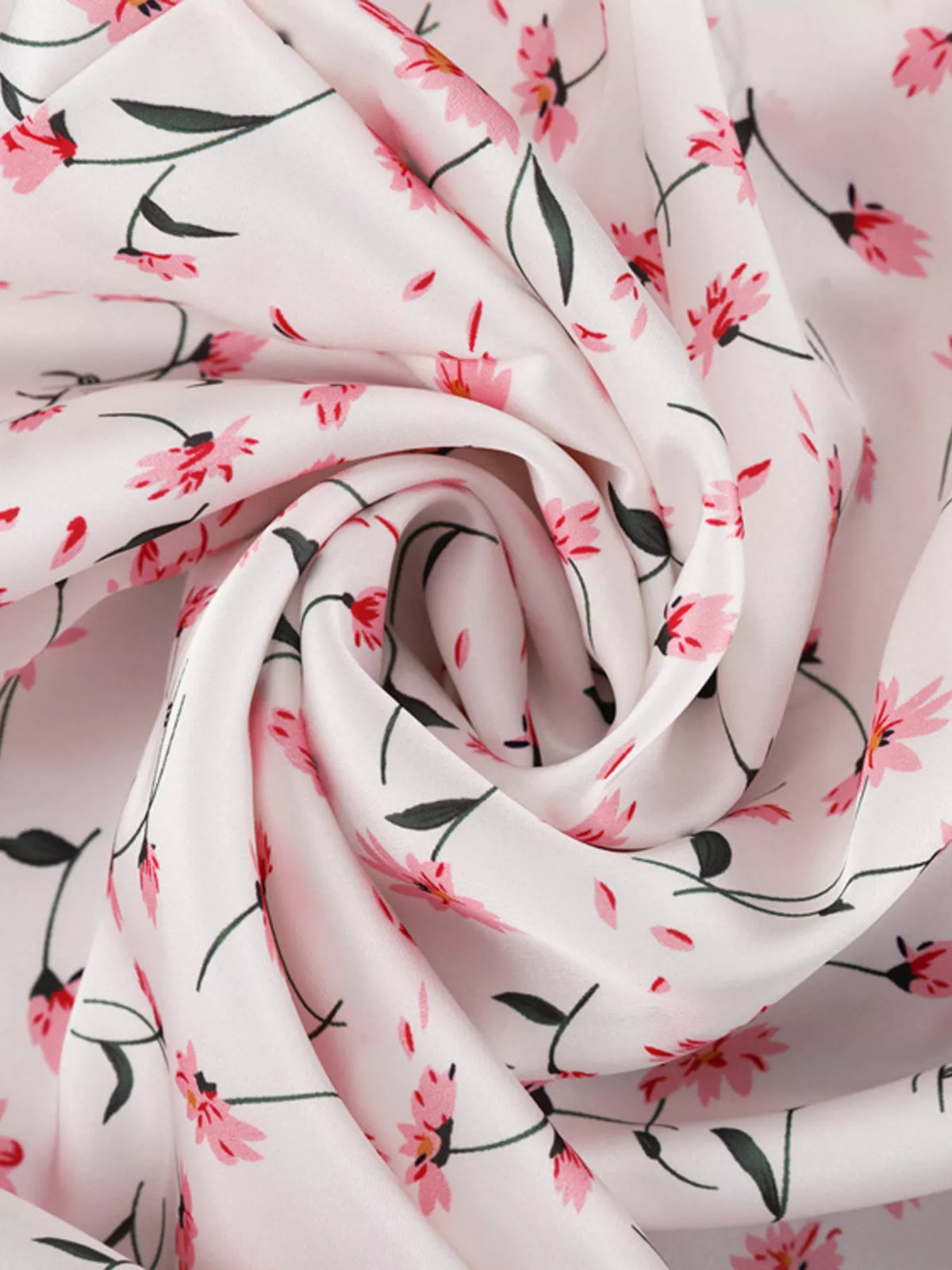 Dusty pink floral flutter sleeve dress styling view