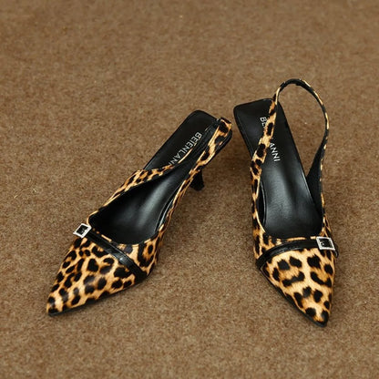 Pointed Toe Slingback Pumps - Fashorio