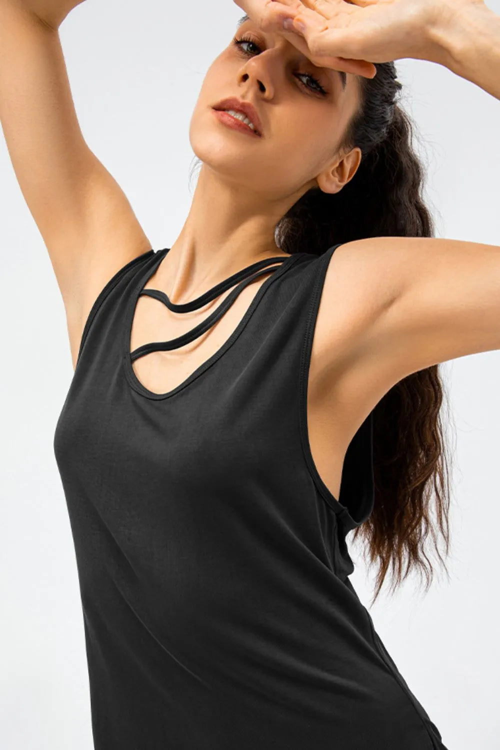 Cutout reversible active tank full length view