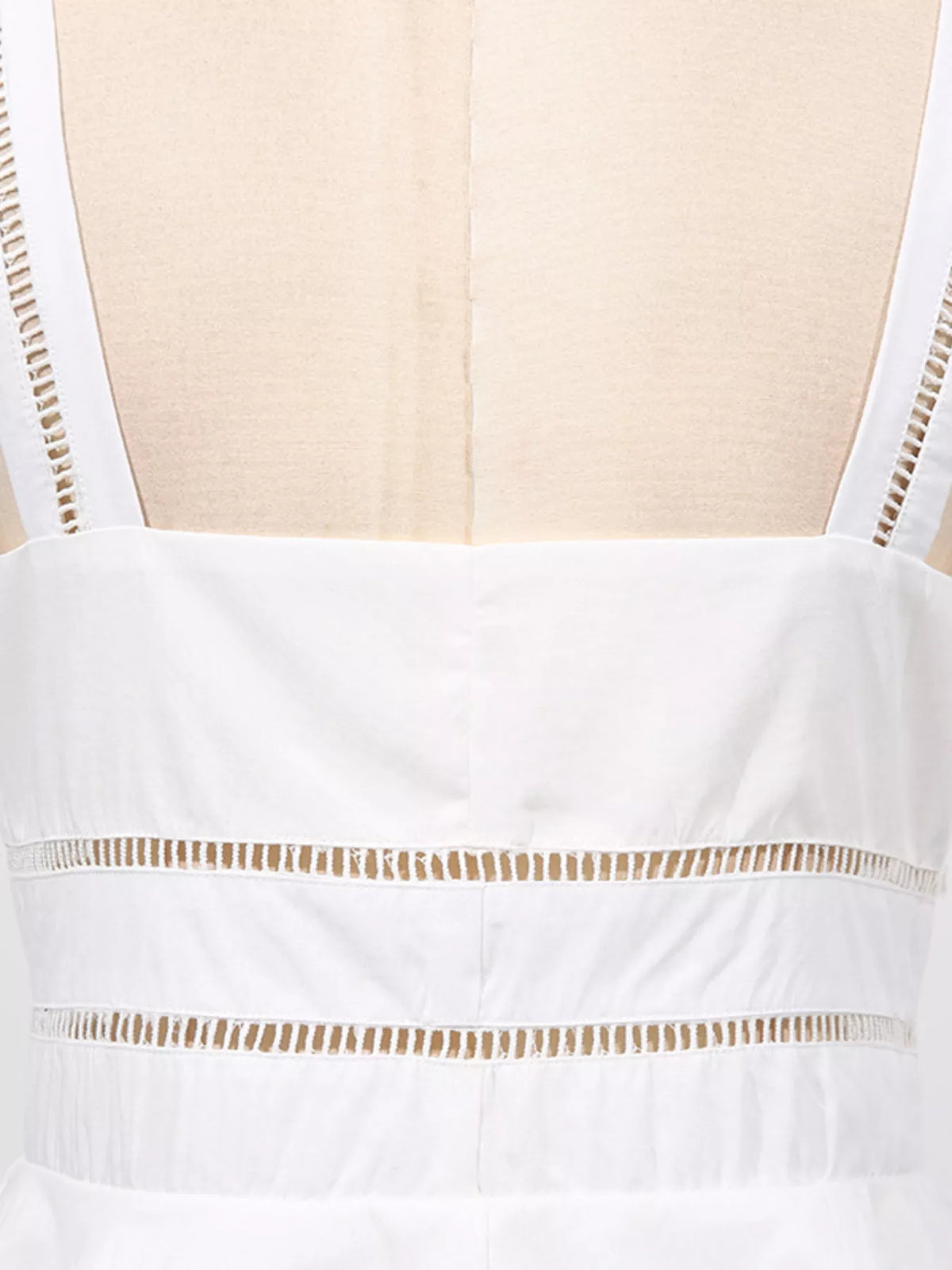 Eyelet midi dress styling view