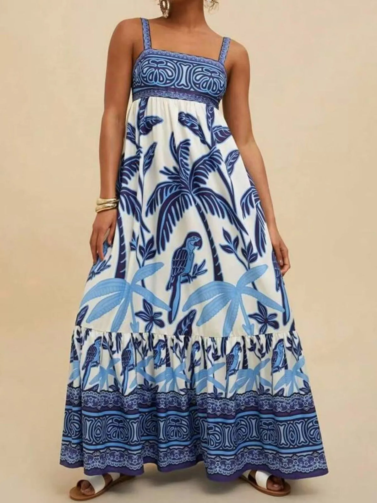 Moss printed maxi dress view