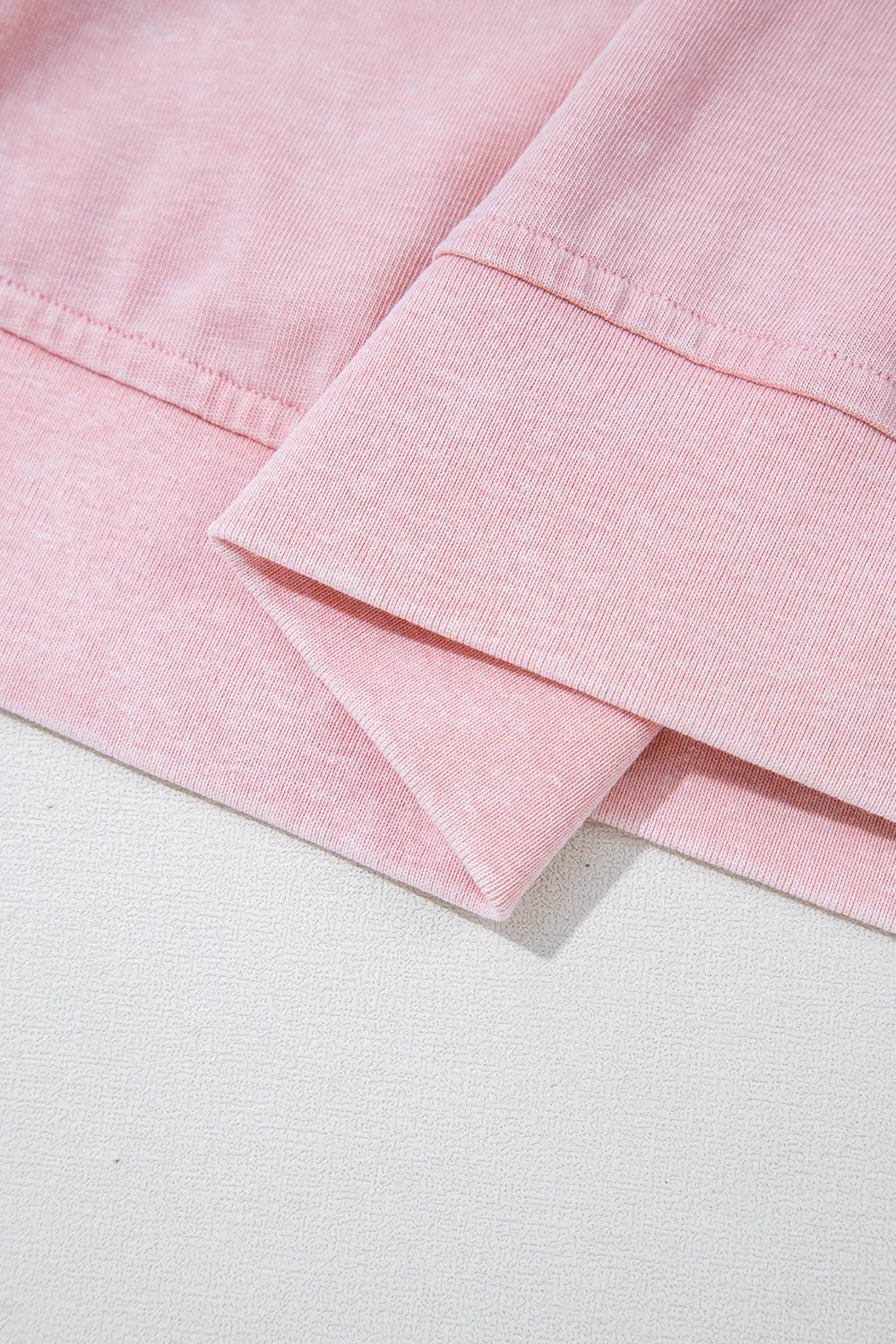Mineral Wash Cotton Tank and Slit Skort Set in Blush Pink, view 14