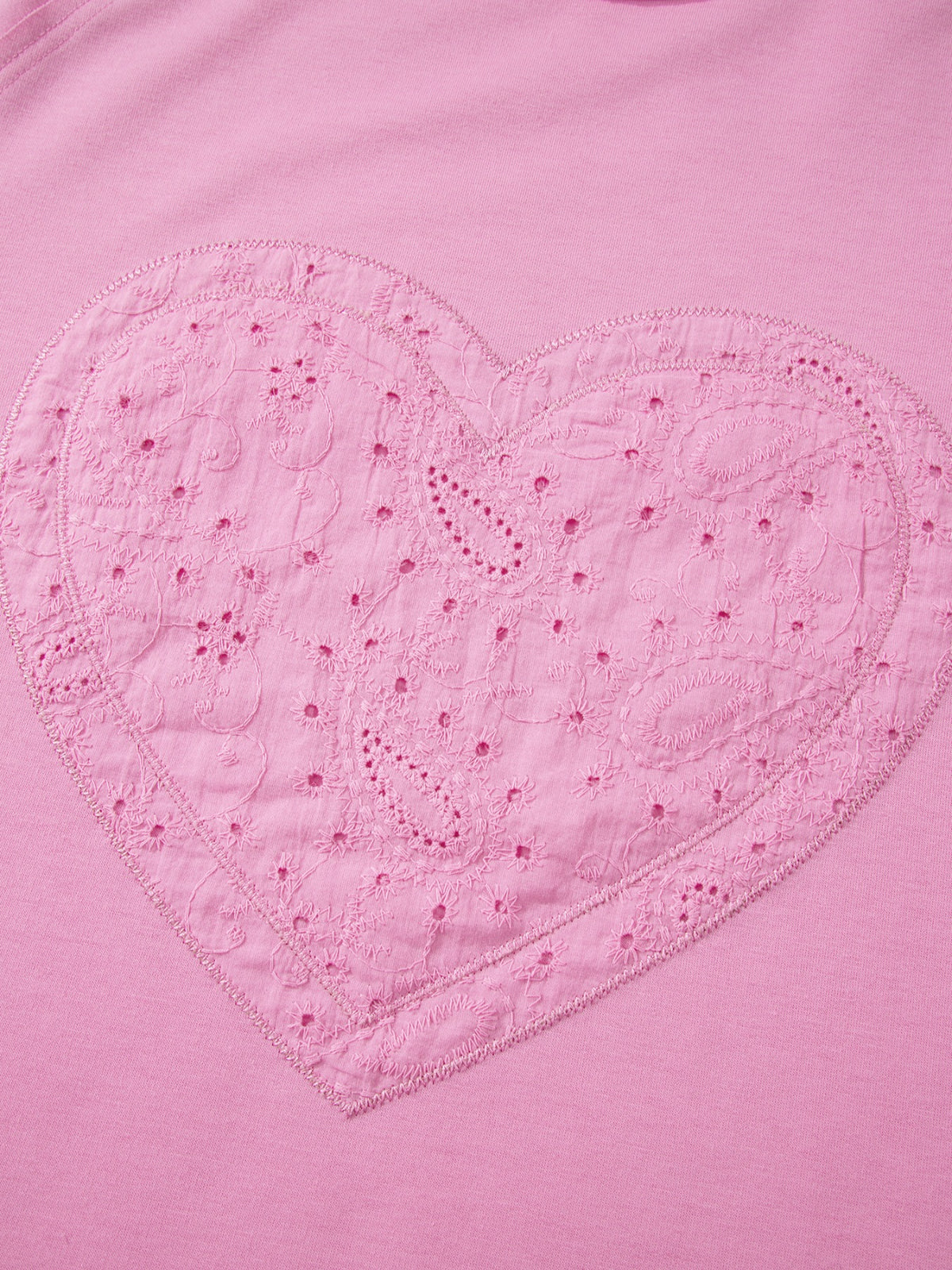 Sleeve and cuff detail on patchwork top