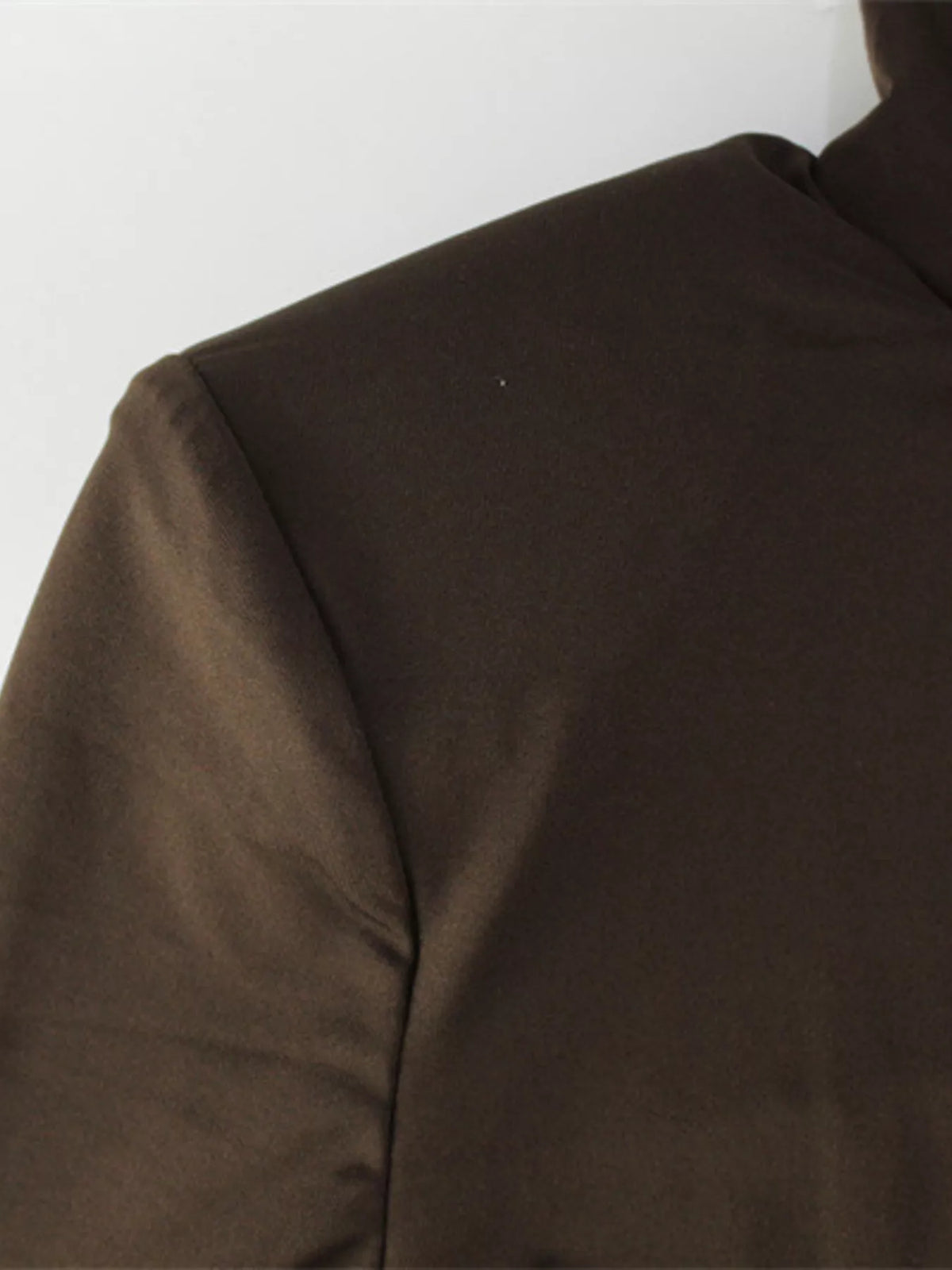 Turtleneck Long Sleeve Tie Waist Maxi Dress view 6